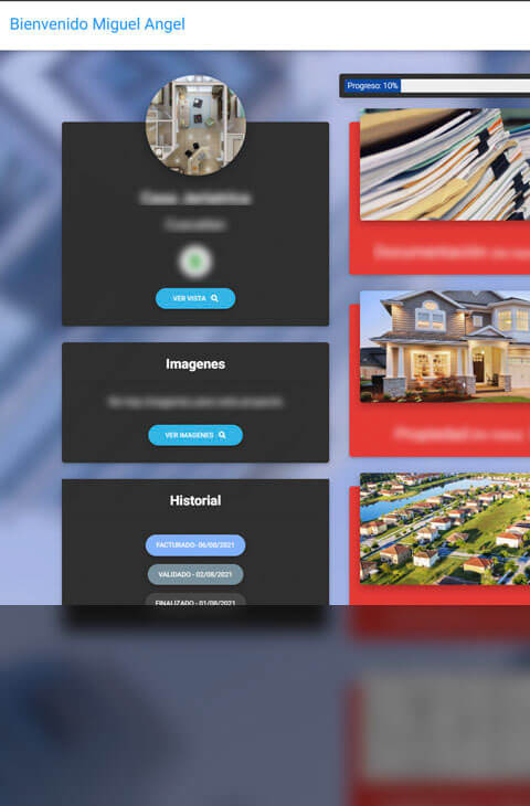 sistema web para cliente privado