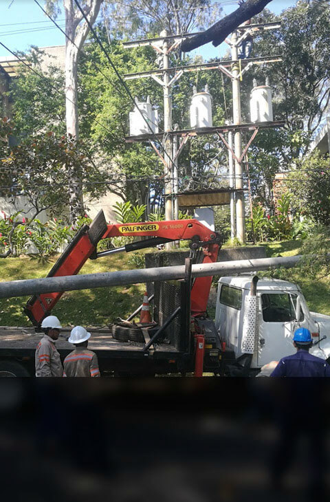 instalación de transformadores eléctricos